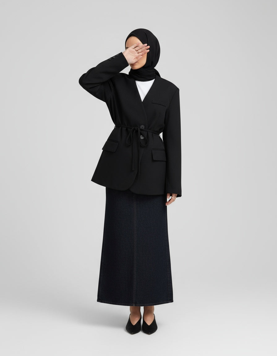 BLAZER À NOUER MINA