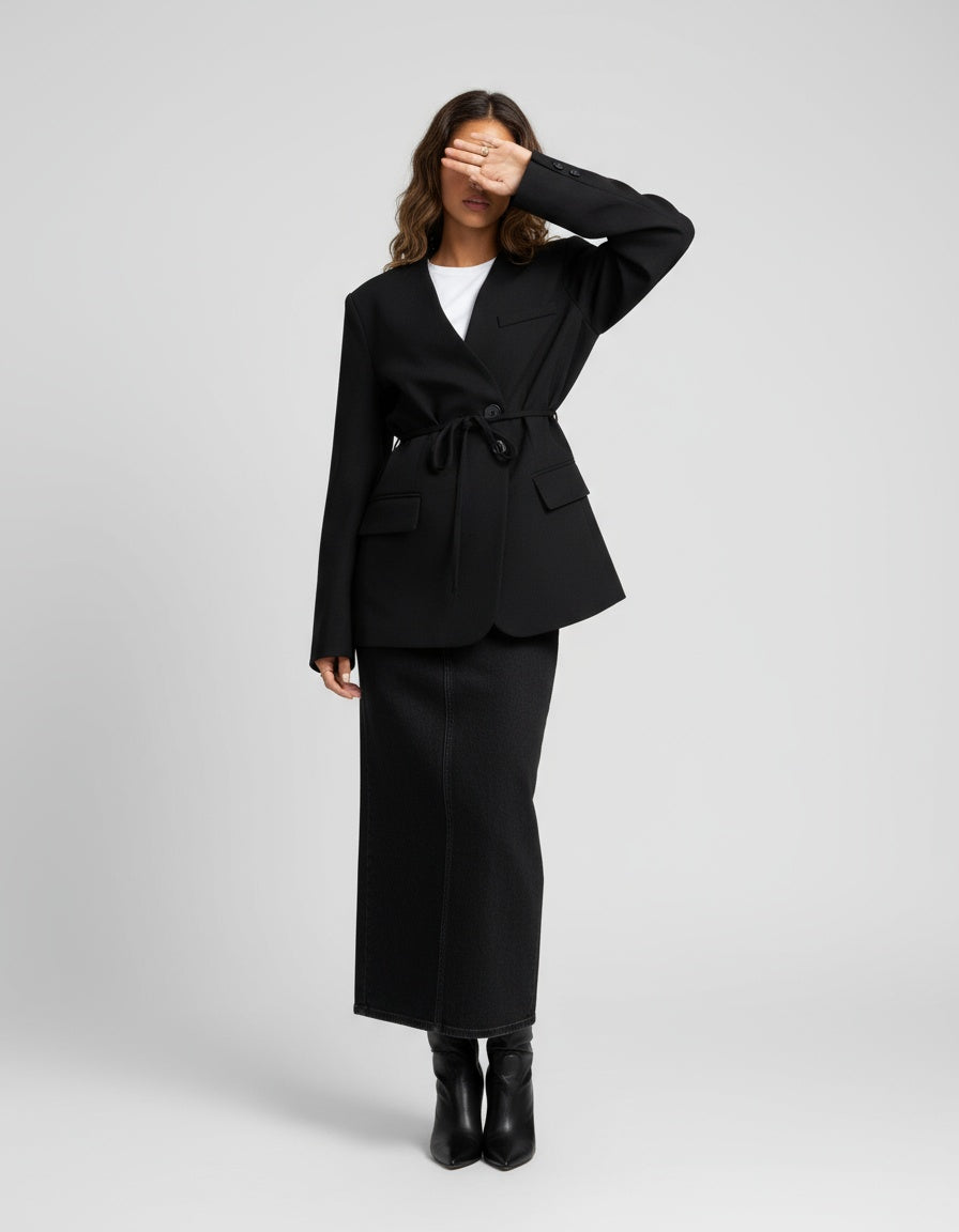 BLAZER À NOUER MINA