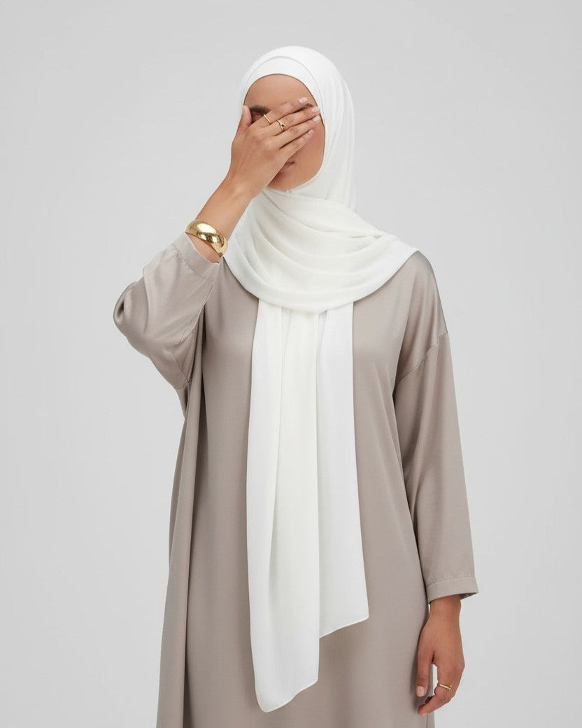 hijab modeste khimar modest fashion femme musulmane opaque blanc